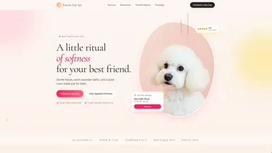 Powder Paw Spa website style preview